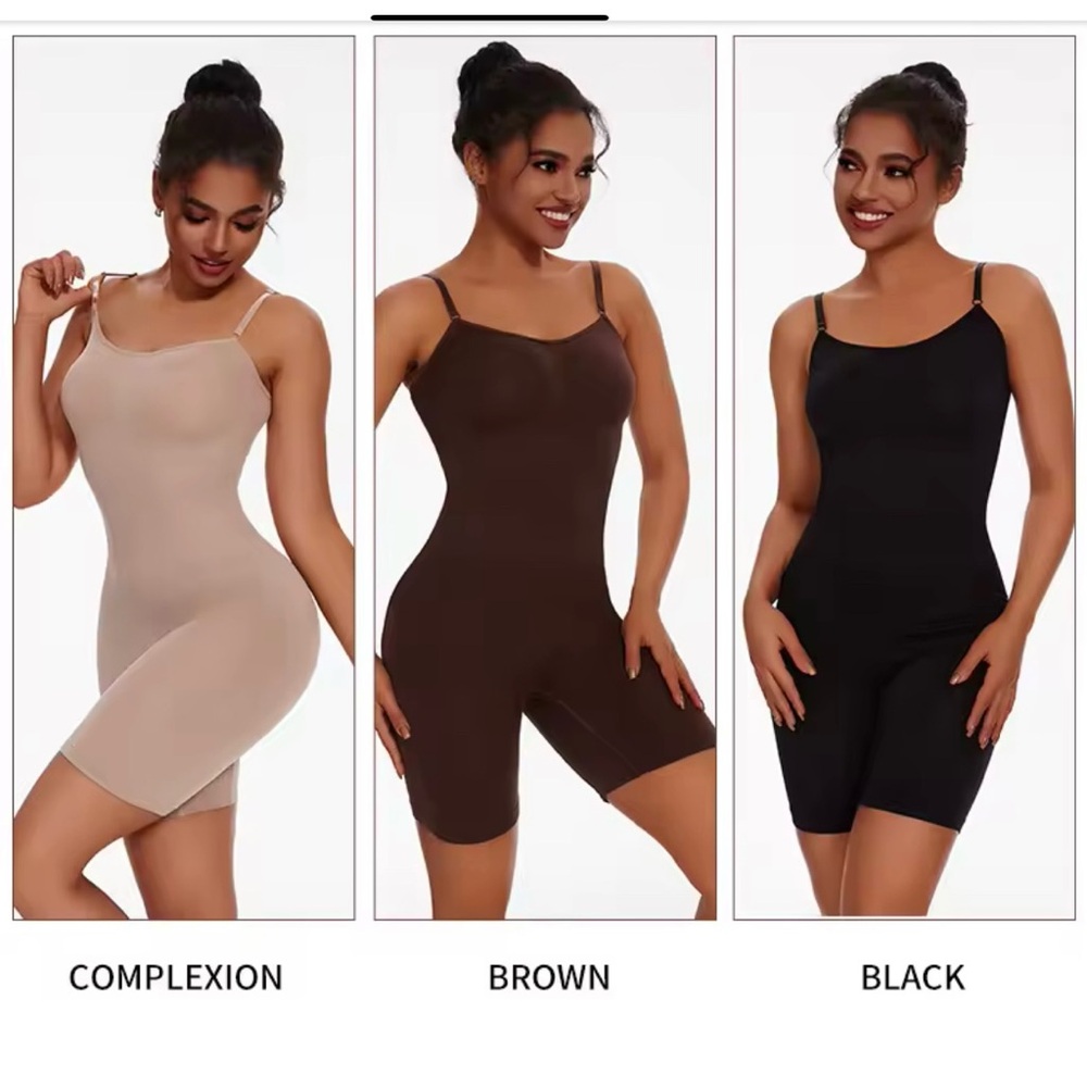 360 Seamless Black Shapewear Bodysuit - Women's Slimming Tank Romper